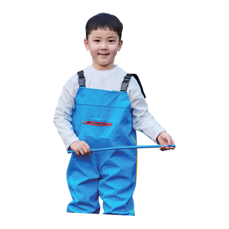 PVC Blue Wader Pants Para sa Mga Bata