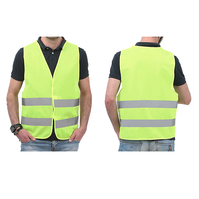 Dalawang-bar Walang Pockets Velcro Reflective Vest