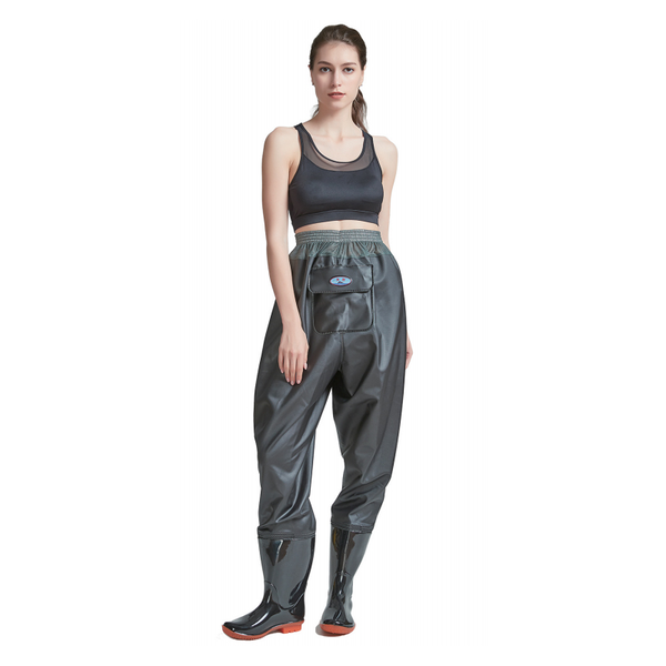 Black PVC Waist Length Wader Pants Black PVC Waist Length Wader Pants