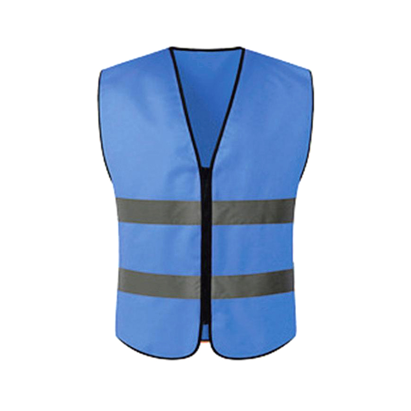 Dalawang-bar Walang Pockets Zipper Reflective Vest