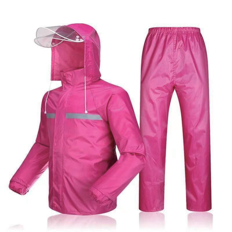 Waterproof PVC Raincoat Suit Para sa Matanda