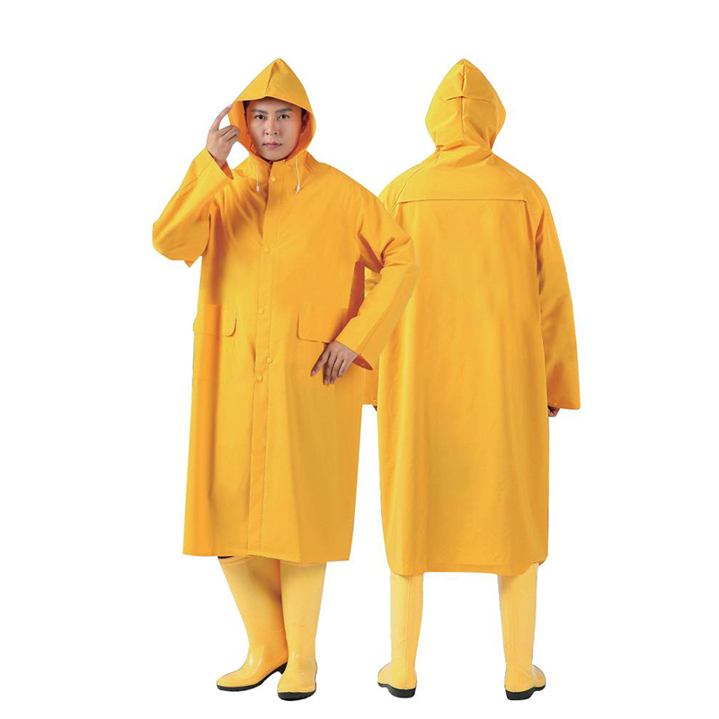 Polyester na may PU Coating Raincoat Suit