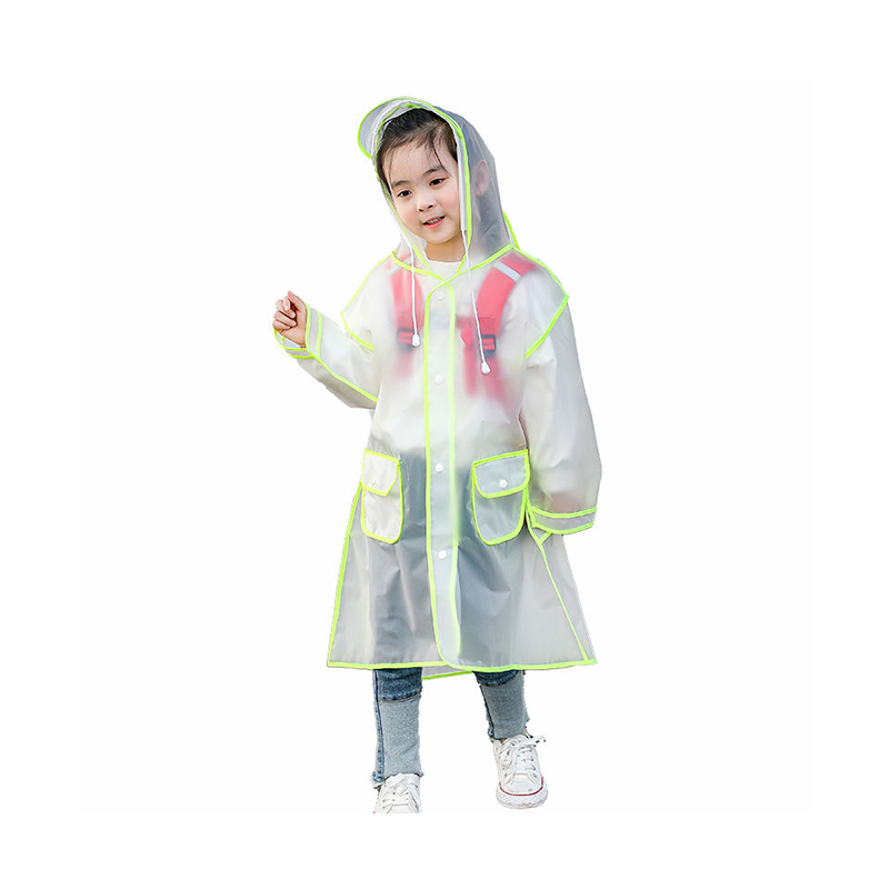 EVA Raincoat Para sa Mga Bata na May School Bag